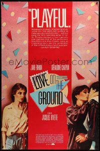 9c528 LOVE ON THE GROUND 1sh '84 Jacques Rivette directed, Jane Birkin, Geraldine Chaplin!