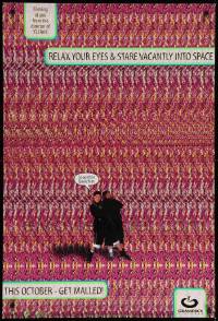 9c541 MALLRATS style A teaser DS 1sh '95 Kevin Smith, Snootchie Bootchies, cool magic eye design!