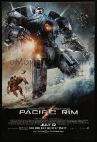 9c653 PACIFIC RIM advance DS 1sh '13 July style, Guillermo del Toro directed sci-fi, CGI image!