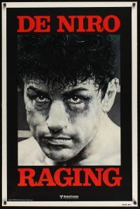 9c705 RAGING BULL teaser 1sh '80 Martin Scorsese, Kunio Hagio art of boxer Robert De Niro!