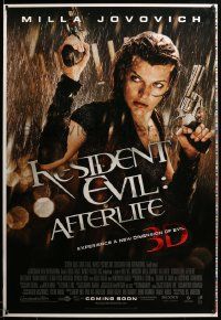 9c717 RESIDENT EVIL: AFTERLIFE printer's test int'l advance DS 1sh '10 cool image of Milla Jovovich