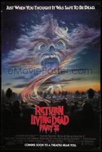 9c722 RETURN OF THE LIVING DEAD 2 advance 1sh '88 just when you thought it was safe to be dead!