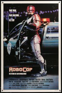 9c737 ROBOCOP 1sh '87 Paul Verhoeven classic, Peter Weller is part man, part machine, all cop!