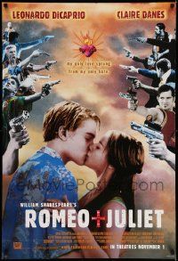 9c748 ROMEO & JULIET style A advance DS 1sh '96 Leonardo DiCaprio, Claire Danes, Baz Luhrmann!