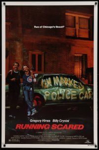 9c755 RUNNING SCARED 1sh '86 Gregory Hines & Billy Crystal are Chicago's finest!