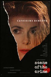9c769 SCENE OF THE CRIME 1sh '86 Andre Techine, great close up of Catherine Deneuve!