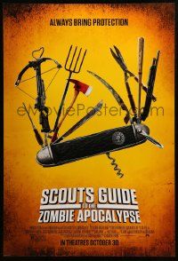9c771 SCOUTS GUIDE TO THE ZOMBIE APOCALYPSE advance DS 1sh '15 Sheridan, Swiss Army knife image!