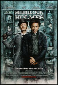 9c784 SHERLOCK HOLMES advance DS 1sh '09 Guy Ritchie directed, Robert Downey Jr., Jude Law!