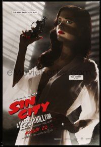9c801 SIN CITY A DAME TO KILL FOR teaser DS 1sh '14 super-sexy Eva Green has been especially bad!