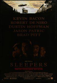 9c808 SLEEPERS 1sh '96 Robert De Niro, Dustin Hoffman, Jason Patric, Brad Pitt!