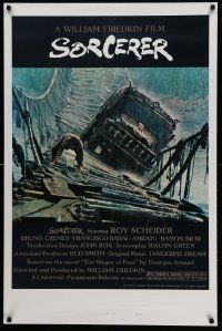 9c816 SORCERER style B 1sh '77 by director William Friedkin, Georges Arnaud's Wages of Fear!