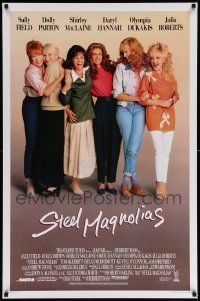 9c860 STEEL MAGNOLIAS int'l 1sh '89 Sally Field, Dolly Parton, Shirley MacLaine, Darryl Hannah