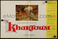 9d524 KHARTOUM English pressbook '66 art of Charlton Heston & Laurence Olivier, country of origin!