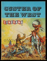 9d334 CUSTER OF THE WEST Cinerama English program '68 art of Battle of Little Big Horn!