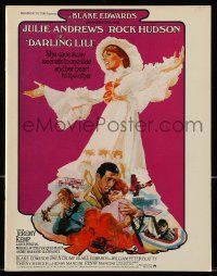 9d336 DARLING LILI English program '70 Julie Andrews, Rock Hudson, directed by Blake Edwards