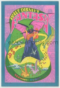 9d086 FANTASIA herald R70 Disney classic musical, great psychedelic fantasy artwork!