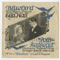 9d194 POLLY REDHEAD herald '17 Ella Hall, famous Pollyooly stories by Edgar Jepson come to life!