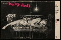 9d562 BABY DOLL pressbook '57 Elia Kazan, classic image of sexy troubled teen Carroll Baker!