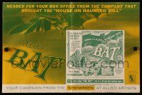 9d567 BAT pressbook '59 Vincent Price, when it flies, someone dies!