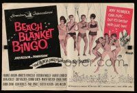 9d568 BEACH BLANKET BINGO pressbook '65 Frankie Avalon & Annette Funicello go sky diving!