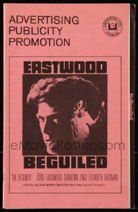 9d574 BEGUILED pressbook '71 Clint Eastwood & Geraldine Page, directed by Don Siegel!