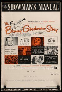 9d578 BENNY GOODMAN STORY pressbook '56 Steve Allen as Benny Goodman, Donna Reed, Gene Krupa