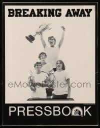 9d603 BREAKING AWAY pressbook '79 Dennis Christopher, Dennis Quaid, Jackie Earle Haley, Daniel Stern