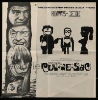 9d644 CUL-DE-SAC pressbook '67 Roman Polanski, Donald Pleasance, Francoise Dorleac