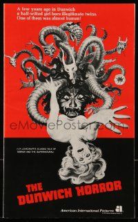 9d669 DUNWICH HORROR pressbook '70 AIP horror, sexy Sandra Dee in Lovecraft's tale of terror!
