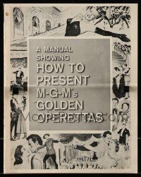 9d715 GOLDEN OPERETTAS pressbook '62 how to market the re-release of MGM's classic musicals, rare!