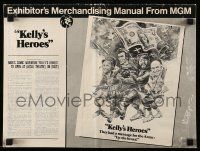9d765 KELLY'S HEROES pressbook '70 Clint Eastwood, Telly Savalas, Jack Davis artwork!