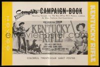 9d766 KENTUCKY RIFLE pressbook '55 with his wits, weapons & women he faced victory or sudden death!