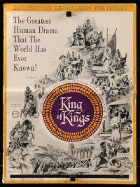 9d769 KING OF KINGS pressbook '61 Nicholas Ray Biblical epic, Jeffrey Hunter as Jesus!