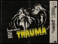 9d961 TRAUMA pressbook '62 horror, a psycho-thriller that's a living nightmare!