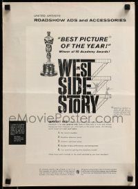 9d983 WEST SIDE STORY pressbook '61 Academy Award winning classic musical, Best Picture!