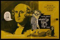 9d986 WHAT'S UP TIGER LILY pressbook '66 wacky Woody Allen Japanese spy spoof with dubbed dialog!