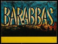 9d302 BARABBAS souvenir program book '62 Richard Fleischer, Anthony Quinn, Silvana Mangano