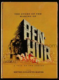 9d309 BEN-HUR hardcover souvenir program book '60 Charlton Heston, William Wyler classic epic!