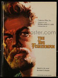 9d313 BIG FISHERMAN hardcover souvenir program book '59 cool art of Howard Keel by Joseph Smith!
