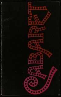 9d321 CABARET souvenir program book '72 Liza Minnelli in Nazi Germany, directed by Bob Fosse!