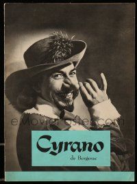 9d335 CYRANO DE BERGERAC souvenir program book '51 Jose Ferrer as Edmund Rostand's long nose hero!