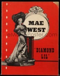9d338 DIAMOND LIL stage play souvenir program book '49 great images of sexy Mae West on Broadway!