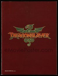 9d342 DRAGONSLAYER souvenir program book '81 Peter MacNicol, cool Disney fantasy movie!