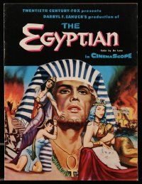 9d344 EGYPTIAN souvenir program book '54 Michael Curtiz, Jean Simmons, Victor Mature, Gene Tierney