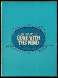 9d363 GONE WITH THE WIND souvenir program book R67 the story behind the most classic movie!