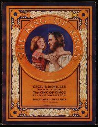 9d393 KING OF KINGS souvenir program book '27 Cecil B. DeMille, H.B. Warner as Jesus Christ!