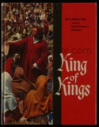 9d394 KING OF KINGS hardcover souvenir program book '61 Nicholas Ray epic, Jeffrey Hunter as Jesus!