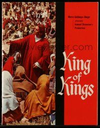 9d395 KING OF KINGS softcover souvenir program book '61 Nicholas Ray epic, Jeffrey Hunter as Jesus!