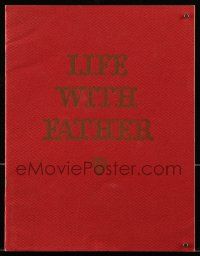 9d403 LIFE WITH FATHER souvenir program book '47 William Powell, Irene Dunne, Michael Curtiz!