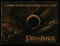 9d409 LORD OF THE RINGS: THE FELLOWSHIP OF THE RING souvenir program book '01 J.R.R. Tolkien!